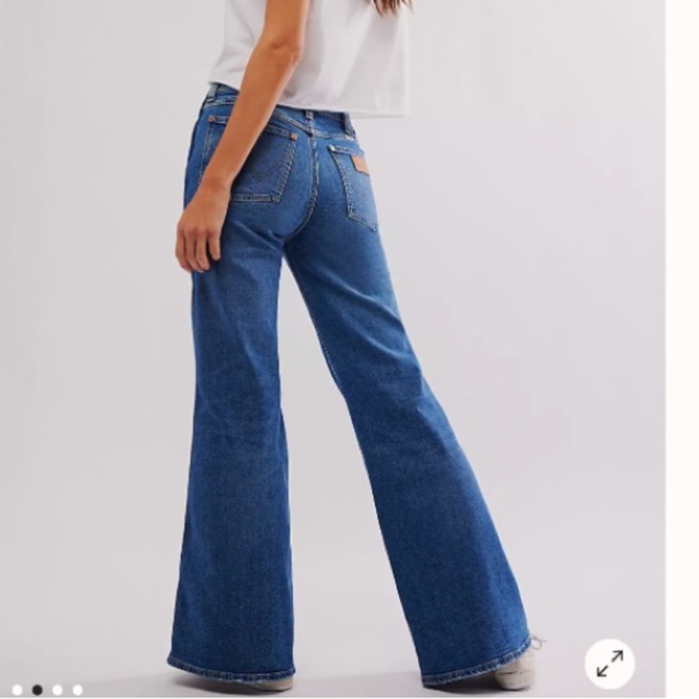 Wrangler x Free People Wanderer High Rise Flare Jeans